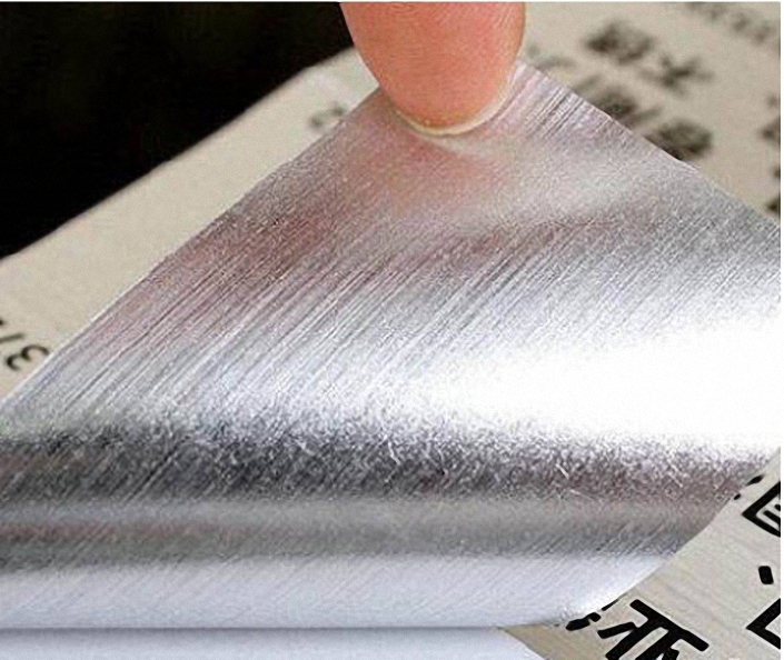 拉絲銀不幹膠標簽 拉絲銀不幹膠標簽